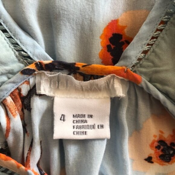 Cooperative by Urban Outfitters, Blue floral sundress, size 4 - Picture 4 of 8